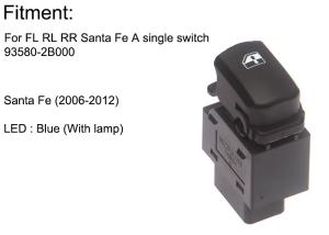Wholesale Blue Light Hyundai Electric Window Switch Driver Side Window Switch Button from china suppliers
