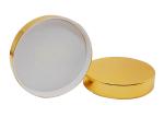 89mm UV Golden Color Plastic Screw Cap For Plastic PET Jar