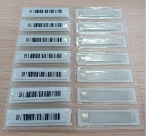 Wholesale 58kHz Adhesive AM EAS Labels DR Tag Anti Theft , Low Density Polyester 0.08m from china suppliers