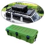 110L 116QT Stainless Steel Heavy Duty Roof Box Storage Tool Box with Expansion