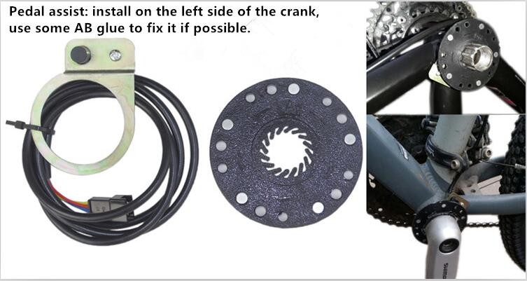Brushless Motor Electric Bicycle Parts 48V 12AH 350W High Power Ebike Conversion Kit