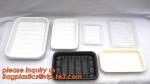 corn starch dinnerware sets biodegradable cake tray, Corn Starch White Molded