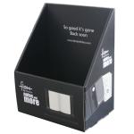 Pure Black Cardboard Countertop Book Displays For Promotion / Advertisement