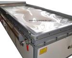 Semi-automatic PVC film wood veneer vacuum membrane press machine for cabinet