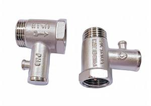 Wholesale 1/2 Brass Check Valve Nickel Plated Water Heater Safety from china suppliers