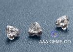 Customizable Heart Loose Moissanite , 4mm Colorless Moissanite