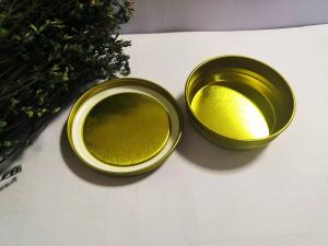 China 0.28mm Food Grade Tinplate Caviar Packaging Vacuum Empty Can 50g on sale