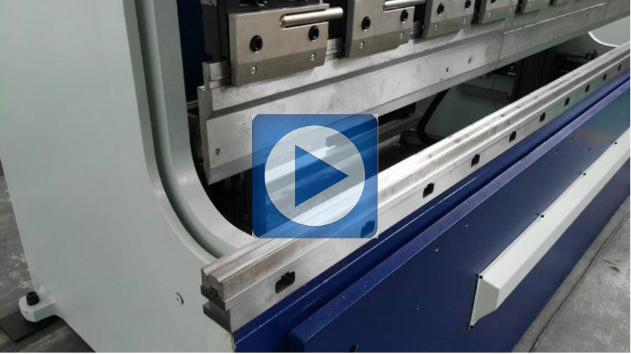 4.1M Long CNC Mechanical Press Brake Machine 125T Bending Capacity SS Processing