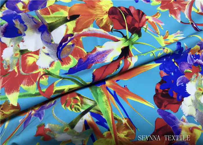 Stretchable Yoga Wear Fabric Digital Printing Wetsuit Warm Up Suits