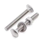 Durable Excavator Track Bolts 6mm Shank Diameter with Countersunk Carriage