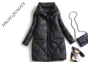 Wholesale Warm Fashion Long Womens Winter Jackets And Coats Flat Pack With Plastic Bag from china suppliers