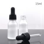 Multi Capacity Frosted Dropper Glass Essential Oil Bottles 5ml 10ml