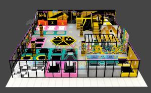 Wholesale Childrens Trampoline Park Equipment Safety Jumping Playground Indoor Customized from china suppliers