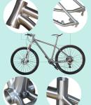 Titanium Alloy Bike Frame For Mountain Bike Internal Wiring Internal Brake Shock