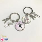 Hot Sale Cute Crystal Rhinestone Koala Bear Animal Keychain Women Key Ring