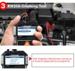 CE certified Konnwei KW208 100-2000cca Digital Battery Tester For 12V Cars