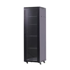 Wholesale 600 X 600mm Computer Server Rack With Tempered Glass Front Door Moving Conveniently from china suppliers