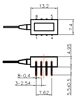 Compact PIN Field Effect Transistor High Sensitivity For Fiber Optic Gyroscope