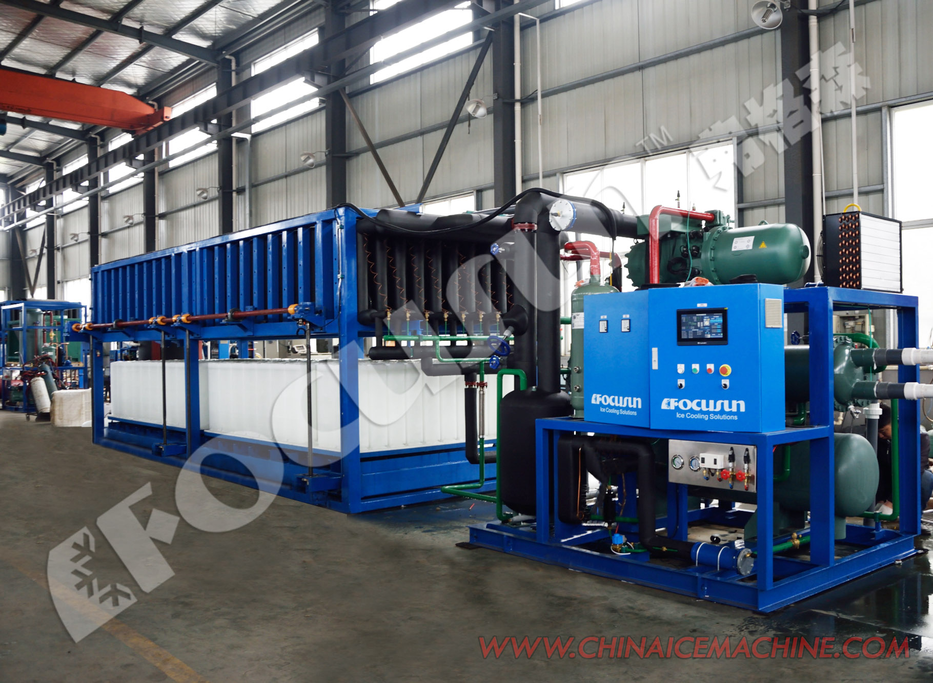 Industrial Block Ice Machines 10 Ton Direct Cooling for Industrial and Efficiency