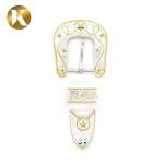 Decoration 2 Color Plate Belt Buckles Leisure Style High Durability For Man
