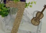 Large Gold Number Seven Glitter Paper Letters Die Cut Size 5 " * 2.3 "