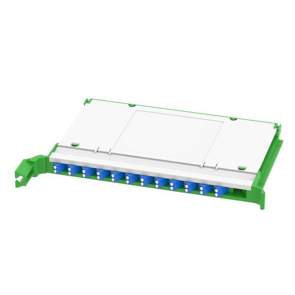 Affordable GRAY LC Type 12 Ports Fiber Optic Distribution Patchpanel for Data