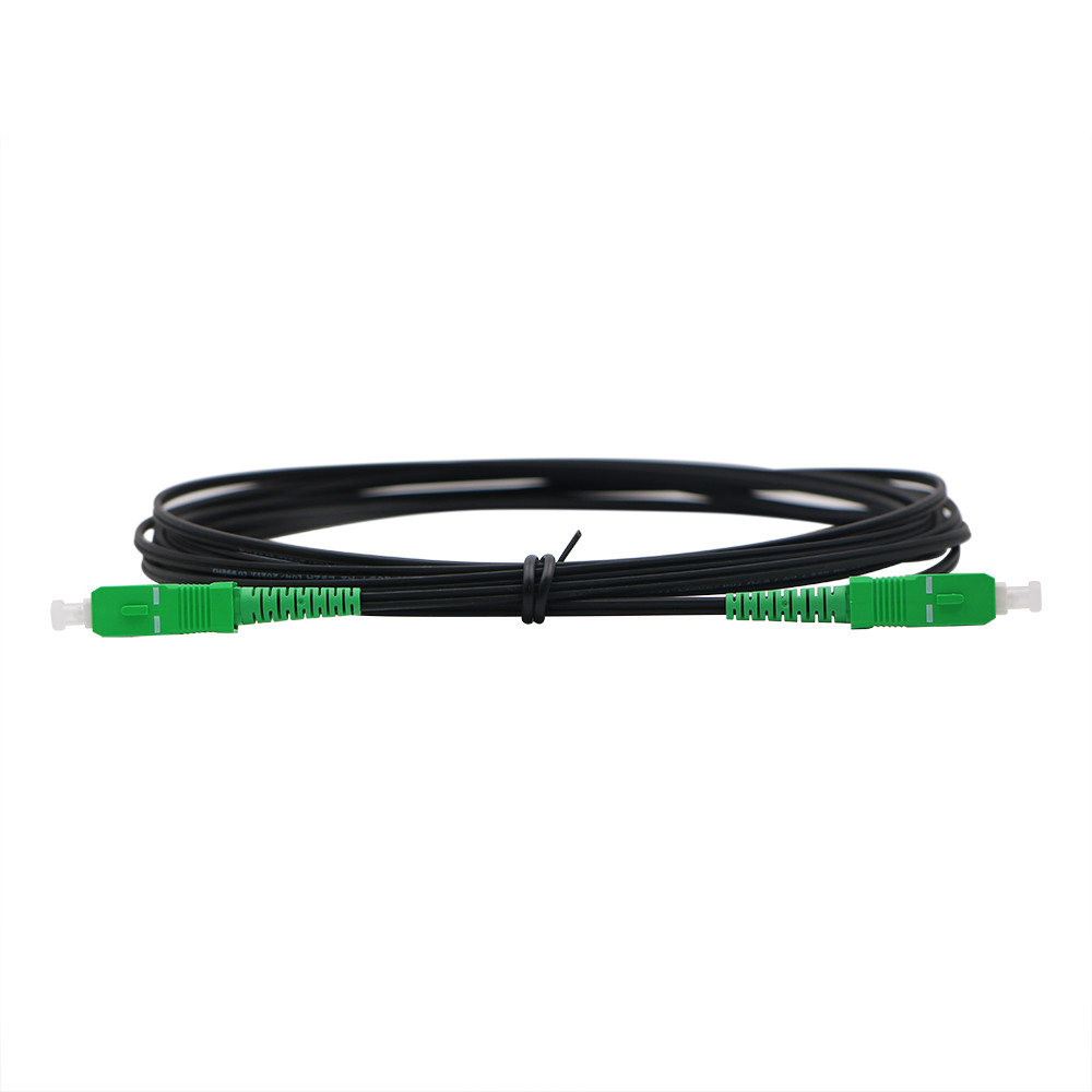 SC/APC - SC/APC Simplex SX SM Optical Fiber Drop Cable With PVC LSZH Jacket