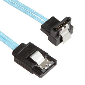 Wholesale 8 Inch Blue SATA 3 Extension Cable , Straight To Straight SATA 3 Cord from china suppliers