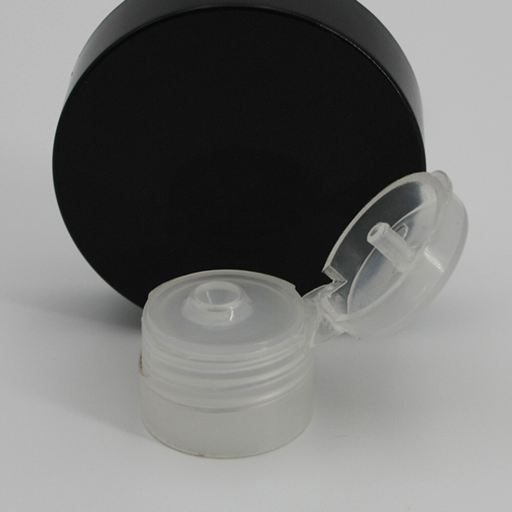Round PP Cosmetic Bottle Clear 24mm Flip Top Lid