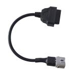 Stable OBDII Diagnostic Cable , Length 30cm Motorcycle Electrical Cable