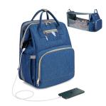3 In 1 Polyester Solid Baby Diaper Backpack 30~40L