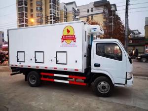 Wholesale Dongfeng LHD Double Temperature Day Old Chicken Transport Truck from china suppliers