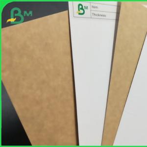 China 225g 325g White Coated Kraft Back Paper Food Grade Fast Food Box Material on sale