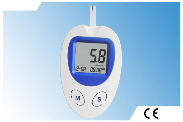 Color Box Package Blood Diabetes Glucose Meter with 25pcs Test Strip