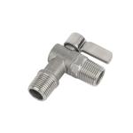 Angle Water Meter Ball Valve with Stainless Steel Butterfly Handle Customized