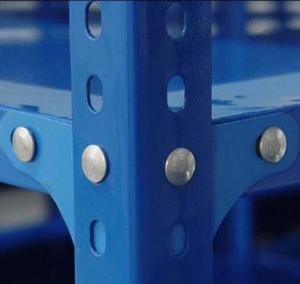 Wholesale Light Duty Iron Angle Steel Rack Slotted Angle Boltless Rivet Shelving from china suppliers