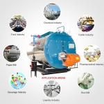 Package Type Industrial Fire Tube Riello Burner Gas Steam Boiler 2000kg
