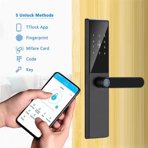 Wholesale Intelligent Digital Keyless Entry Smart Fingerprint Door Lock with TTlock App from china suppliers