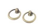 zamak ring with screw for coffin decoration D025 gold color metal screw dia.4cm
