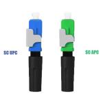 0.125mm Fiber Diameter SC APC SC UPC Fiber Optic Fast Connector for FTTH Field