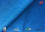 Durable 100 Polyester Tricot Fabric , Dark Blue Knitting Fusible Interlining