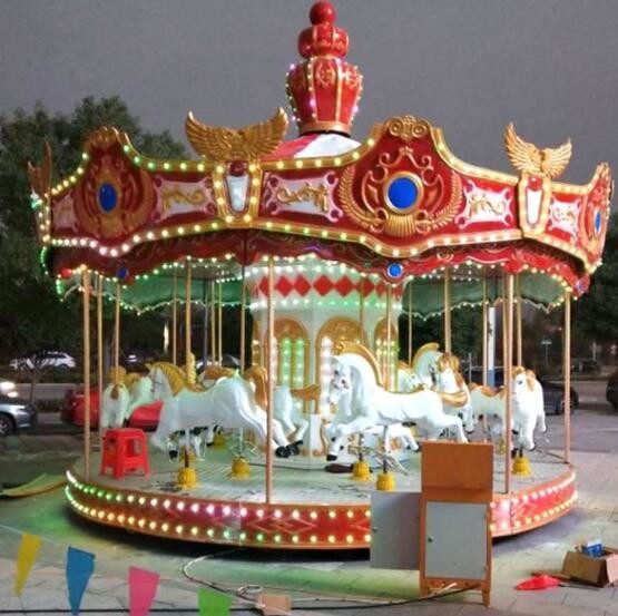 christmas carousel high-quality hot-selling carousel horse for sale kids merry go round animal horse