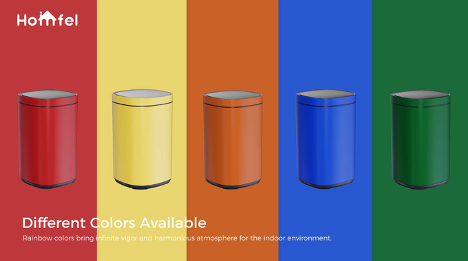 Household Office Standing Press Top Trash Can with 30L/40L/50L Capacity and Iron Structure
