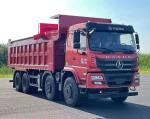 Four Axle Diesel 3 Seats Cargo Dump Truck 20M2 8.9 Meters Rear Drive Manual
