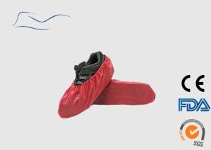 Wholesale Red Color Disposable Waterproof Shoe Covers ISO Certification 16 * 41CM from china suppliers