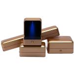Handmade Luxury LED Jewelry Box for Custom Plastic Spray Painted Square Necklace