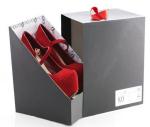 pink lid and base shoe box custom paper shoe box luxury rigid shoe box