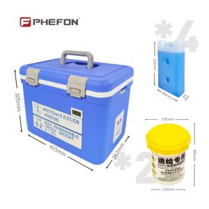 Wholesale UN2814 Vaccine Cooler Portable 12L Insulated Cool Box Blue from china suppliers