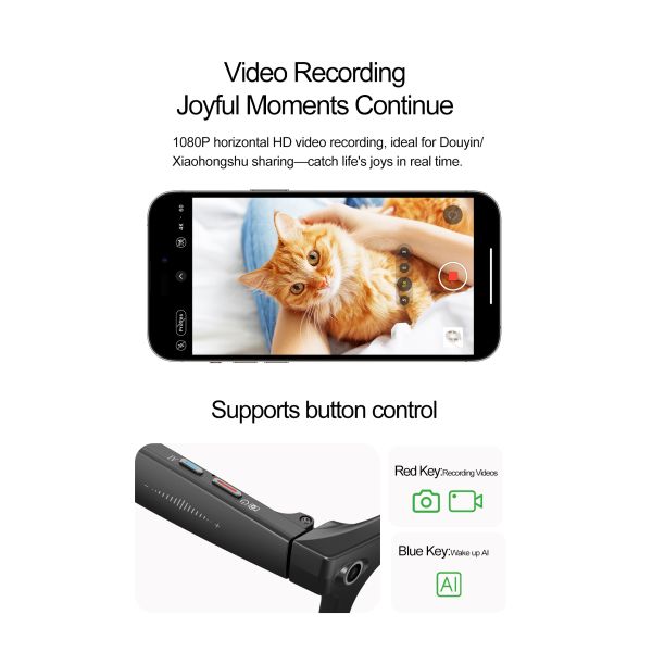 W611 Pro Smart Glasses Camera 8MP Pixel AI Translation 4GB Memory WiFi Transmission Photo Video Chat IP66 Waterproof Magnetic