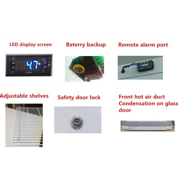 Medical Blood Bank Refrigerator Low Power Consumption 2 - 8 Degree Temperature